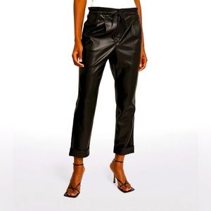 Alice & Olivia Vegan Leather Joggers